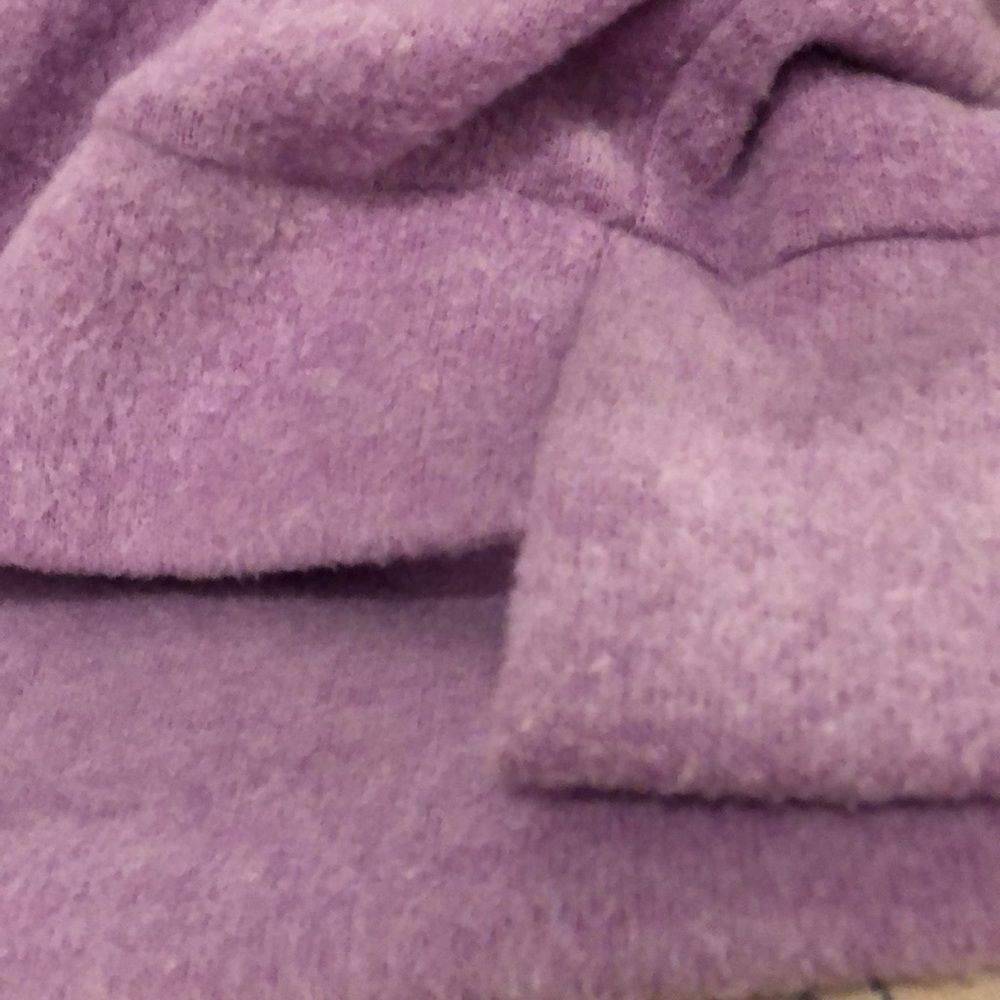DONATED!!!!! ZENANA Brushed Melange Hacci Pull-Over Top in Lilac NWOT sz L/XL - Picture 6 of 10